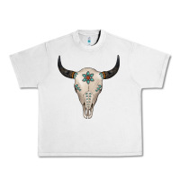 Lunar Rock Turquoise Bull Skull Urban Heavy Tee - Jasminsmagicworld