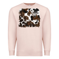 Pale Pink leopard cowhide background Premium Sweatshirt - RanaPortraitStore