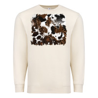Sandshell leopard cowhide background Premium Sweatshirt - RanaPortraitStore