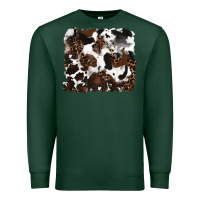 Sports Green leopard cowhide background Premium Sweatshirt - RanaPortraitStore