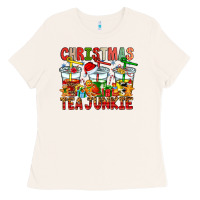 Bone Christmas tea junkie Ladies Tee - CowhideDigitalArt