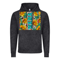 Vintage Black mama wıth sunflowers and gemstone Vintage Hoodie - Artiststas