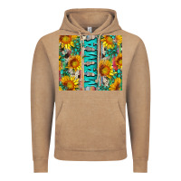 Vintage Coffee mama wıth sunflowers and gemstone Vintage Hoodie - Artiststas