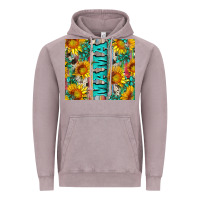 Vintage Zinc mama wıth sunflowers and gemstone Vintage Hoodie - Artiststas