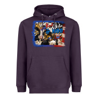 Plum Red White Moo Heifers Heavyweight Hoodie - RanaPortraitStore