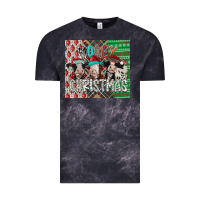 Cloud Black mooey Christmas Vintage Tee - CowhideDigitalArt