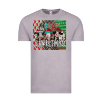Vintage Zinc mooey Christmas Vintage Tee - CowhideDigitalArt