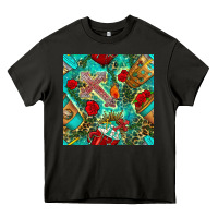 Asphalt faith coffee cup and cross with leopard and roses seamless pattern bbs Heavy Core Tee - BundleAndBundleShop