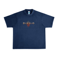 Navy #diablo Urban Heavy Tee - DesigneFamous