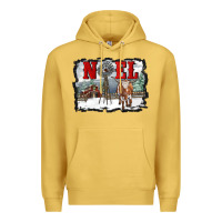 Antique Gold noel with windmill and farm Premium Hoodie - RanaPortraitStore