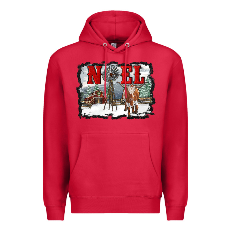 Noel With Windmill And Farm Premium Hoodie by RanaPortraitStore | Teevron