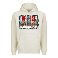 Oatmeal Heather noel with windmill and farm Premium Hoodie - RanaPortraitStore