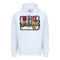 White noel with windmill and farm Premium Hoodie - RanaPortraitStore