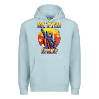 Blue Mist super dad Premium Hoodie - BarkalooDesign