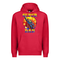 Cardinal super dad Premium Hoodie - BarkalooDesign