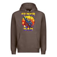 Coffee super dad Premium Hoodie - BarkalooDesign