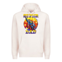 Pale Pink super dad Premium Hoodie - BarkalooDesign