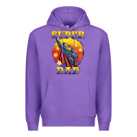 Purple super dad Premium Hoodie - BarkalooDesign