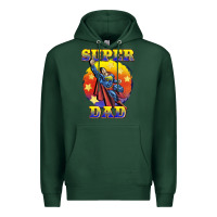 Sports Green super dad Premium Hoodie - BarkalooDesign