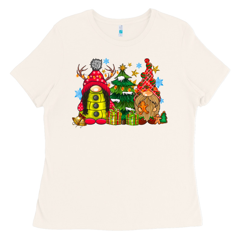 Gnome Christmas Ladies Tee by CowhideDigitalArt | Teevron