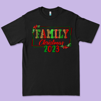 Family Christmas 2023 Premium Tee Designed By Fadigitalartstudio