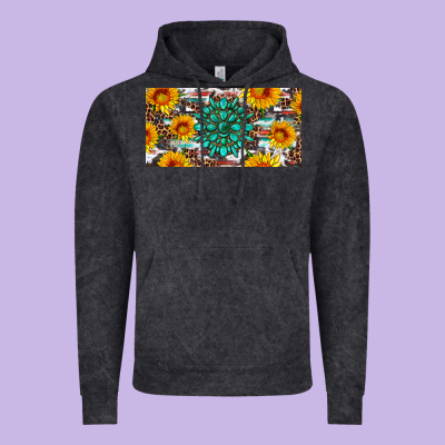Gemtone And Sunflowers License Plate Vintage Hoodie Designed By Artiststas