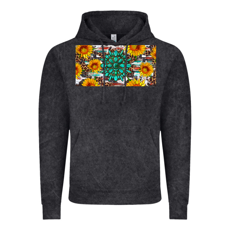 Gemtone And Sunflowers License Plate Vintage Hoodie by Artiststas | Teevron