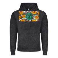 Vintage Black gemtone and sunflowers license plate Vintage Hoodie - Artiststas