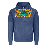 Vintage Denim gemtone and sunflowers license plate Vintage Hoodie - Artiststas