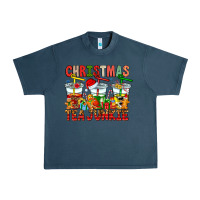 Midnight Navy Christmas tea junkie Urban Heavy Tee - CowhideDigitalArt
