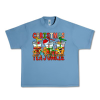 Pebble Blue Christmas tea junkie Urban Heavy Tee - CowhideDigitalArt
