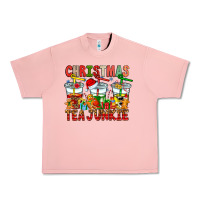 Salmon Christmas tea junkie Urban Heavy Tee - CowhideDigitalArt