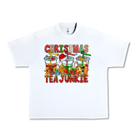 White Christmas tea junkie Urban Heavy Tee - CowhideDigitalArt