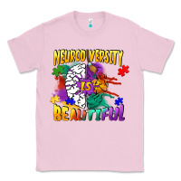 Bubblegum Pink Neurodiversity is beautiful Classic Tee - FaDigitalArtStudio