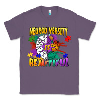 Lavender Neurodiversity is beautiful Classic Tee - FaDigitalArtStudio