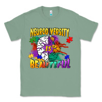 Sage Neurodiversity is beautiful Classic Tee - FaDigitalArtStudio