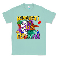 Seafoam Neurodiversity is beautiful Classic Tee - FaDigitalArtStudio