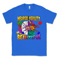 True Royal Neurodiversity is beautiful Classic Tee - FaDigitalArtStudio