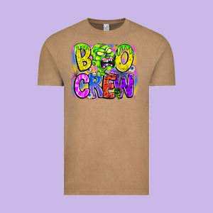 Boo Crew Vintage Tee Designed By Cowhidedigitalart