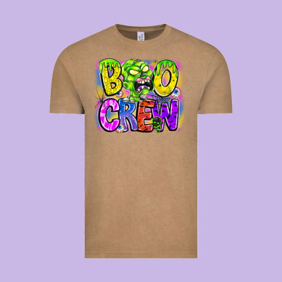 Boo Crew Vintage Tee Designed By Cowhidedigitalart