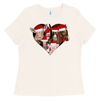 Bone farm animals christmas Ladies Tee - CowhideDigitalArt