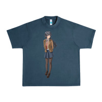 Midnight Navy mai sakurajima Urban Heavy Tee - DesigneFamous