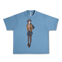 Pebble Blue mai sakurajima Urban Heavy Tee - DesigneFamous