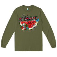 Army Green sweet summer time Long Sleeve Tee - SublimationCraftShop