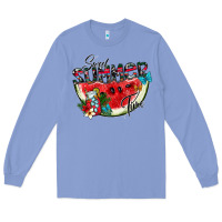Colony Blue sweet summer time Long Sleeve Tee - SublimationCraftShop