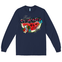 Navy sweet summer time Long Sleeve Tee - SublimationCraftShop