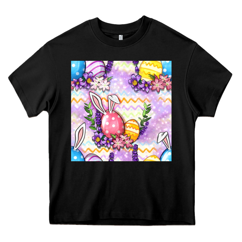 Easter Eggs With Flowers Seamless Pattern Heavy Core Tee by BundleAndBundleShop | Teevron