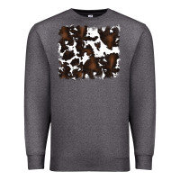 Charcoal Heather cowhide Premium Sweatshirt - RanaPortraitStore