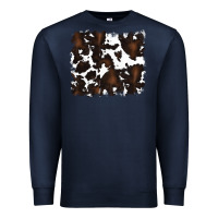Navy cowhide Premium Sweatshirt - RanaPortraitStore