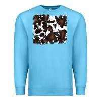 Ocean Blue cowhide Premium Sweatshirt - RanaPortraitStore